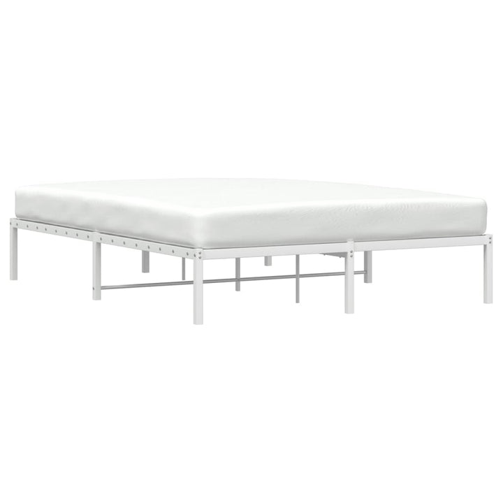 sengeramme 150x200 cm metal hvid