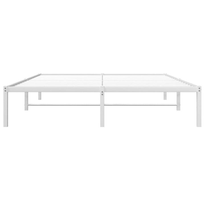sengeramme 150x200 cm metal hvid