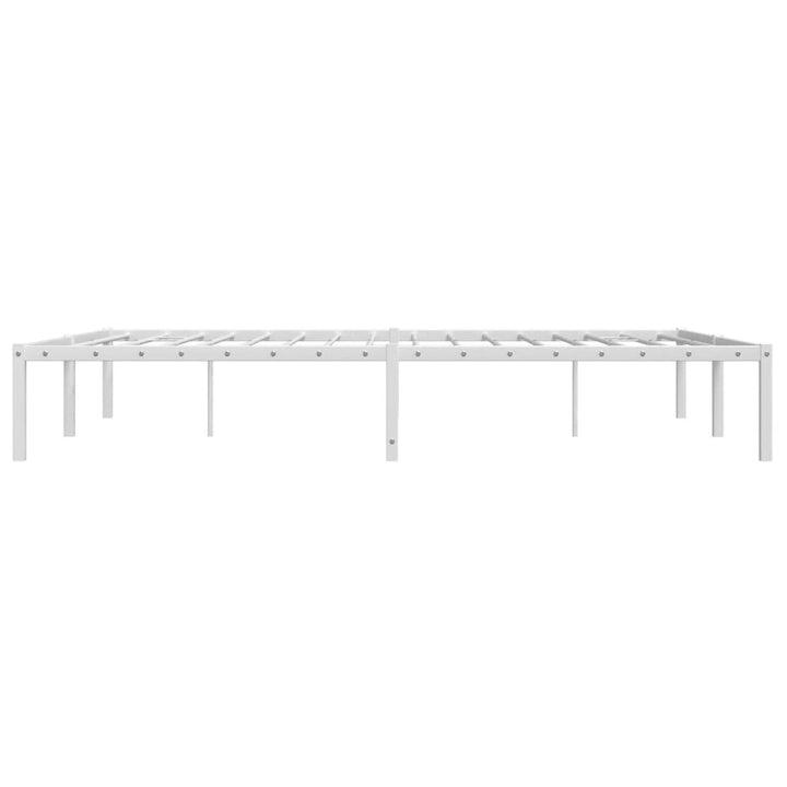 sengeramme 160x200 cm metal hvid
