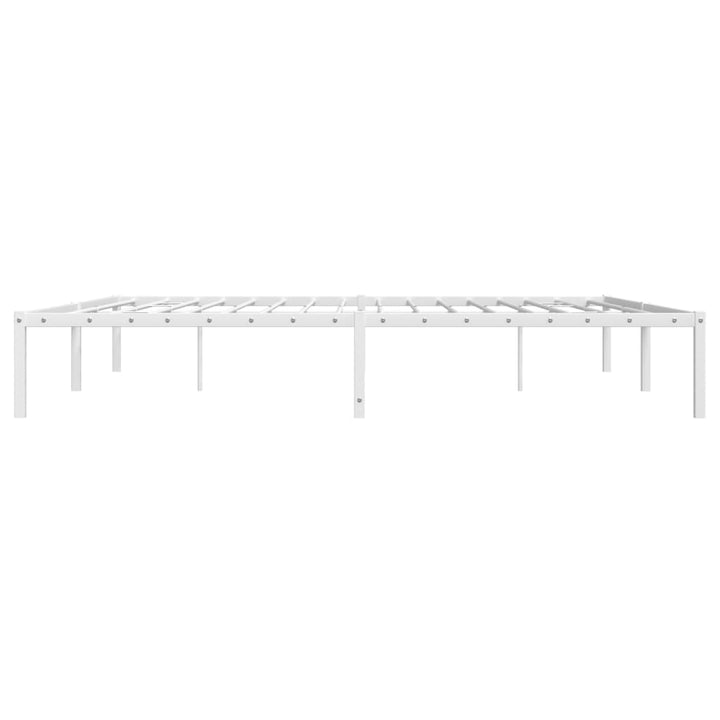 sengeramme 193x203 cm metal hvid