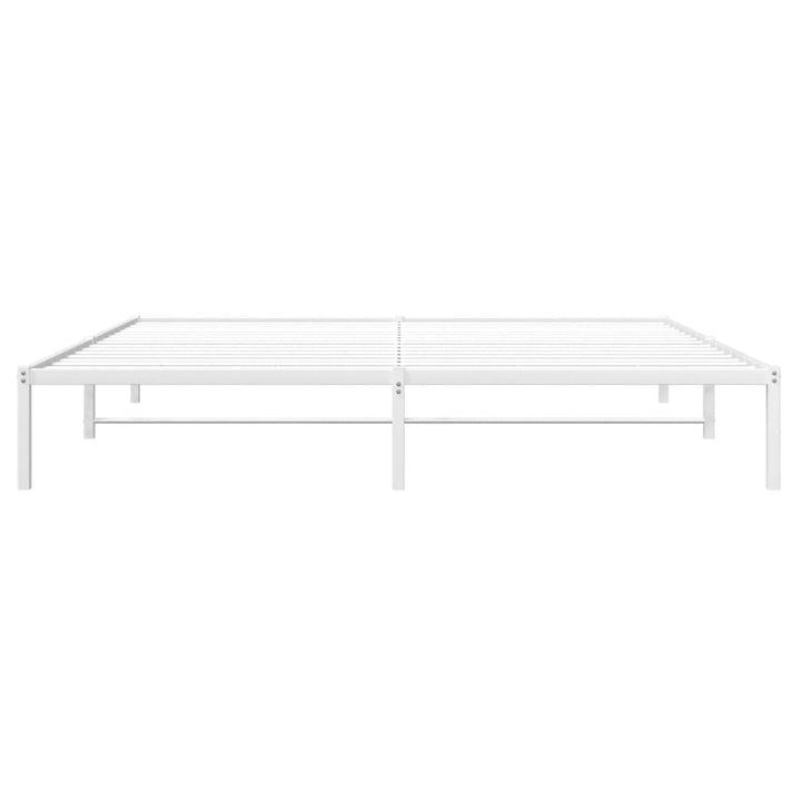 sengeramme 200x200 cm metal hvid