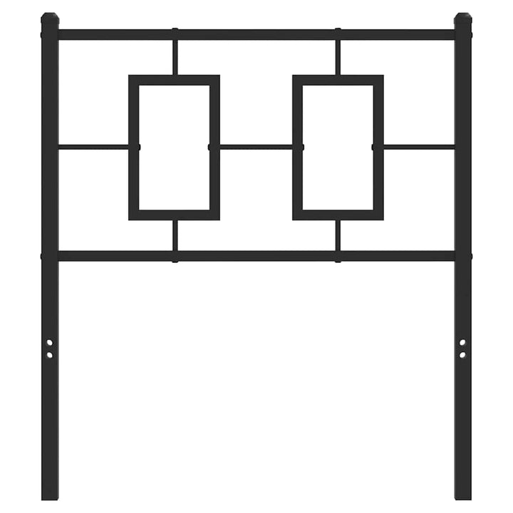 udskiftningsgavl 75 cm metal sort