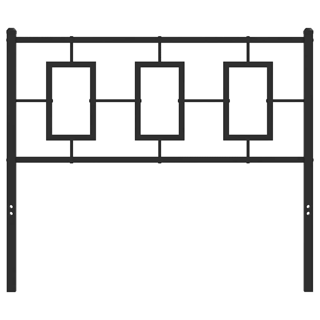 udskiftningsgavl 100 cm metal sort