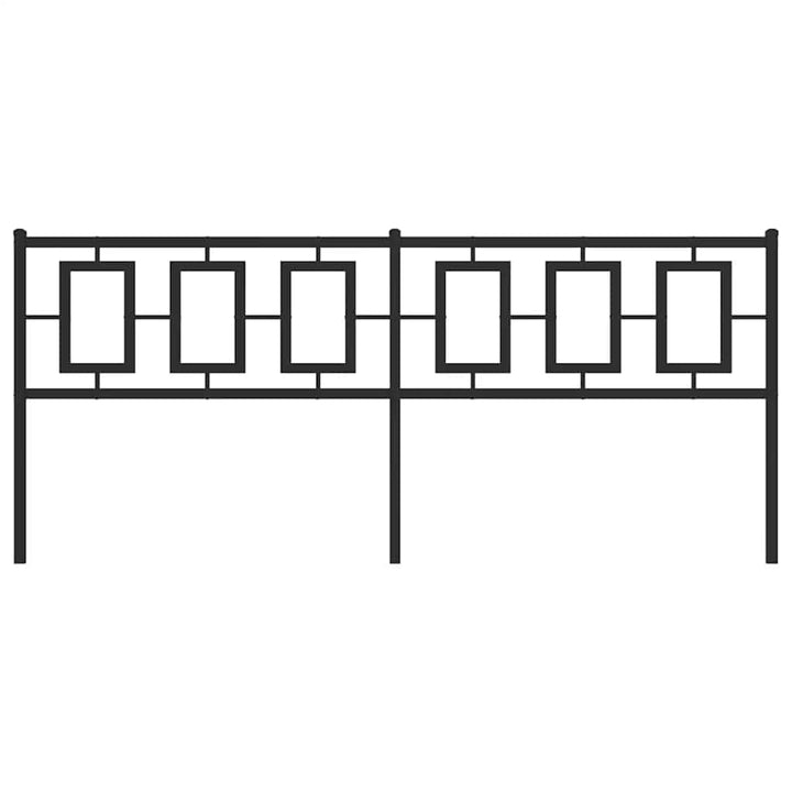 udskiftningsgavl 193 cm metal sort