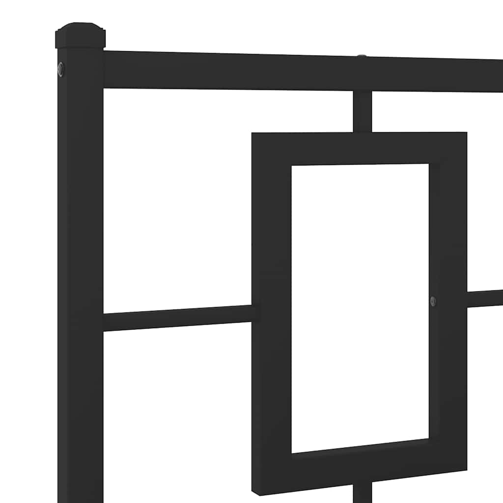 udskiftningsgavl 193 cm metal sort