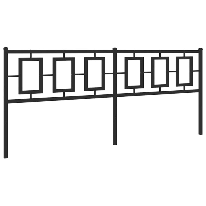 udskiftningsgavl 200 cm metal sort