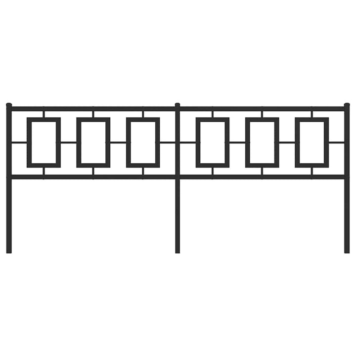 udskiftningsgavl 200 cm metal sort