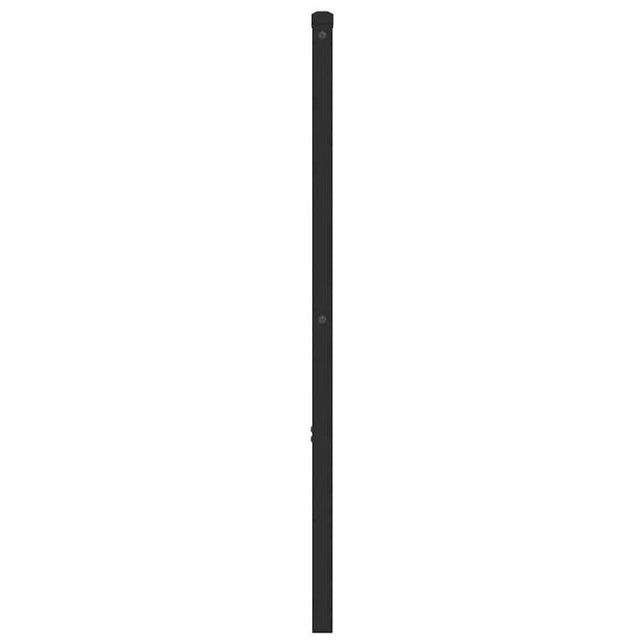 udskiftningsgavl 200 cm metal sort