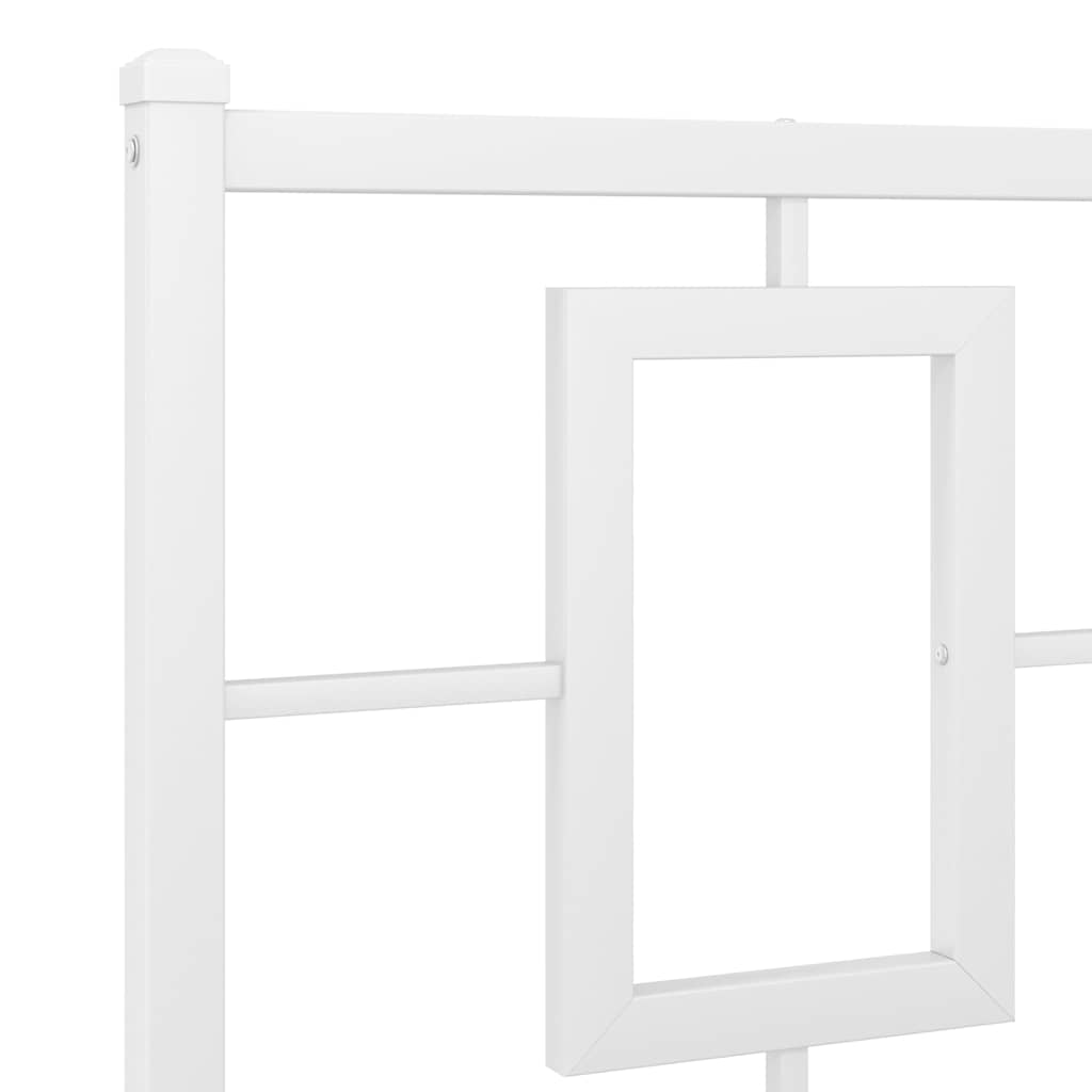 udskiftningsgavl 120 cm metal hvid
