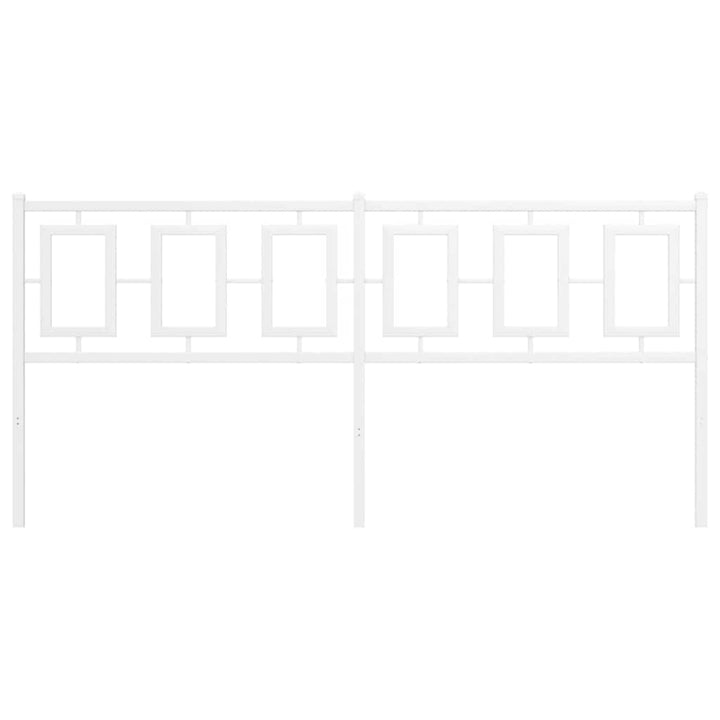 udskiftningsgavl 180 cm metal hvid