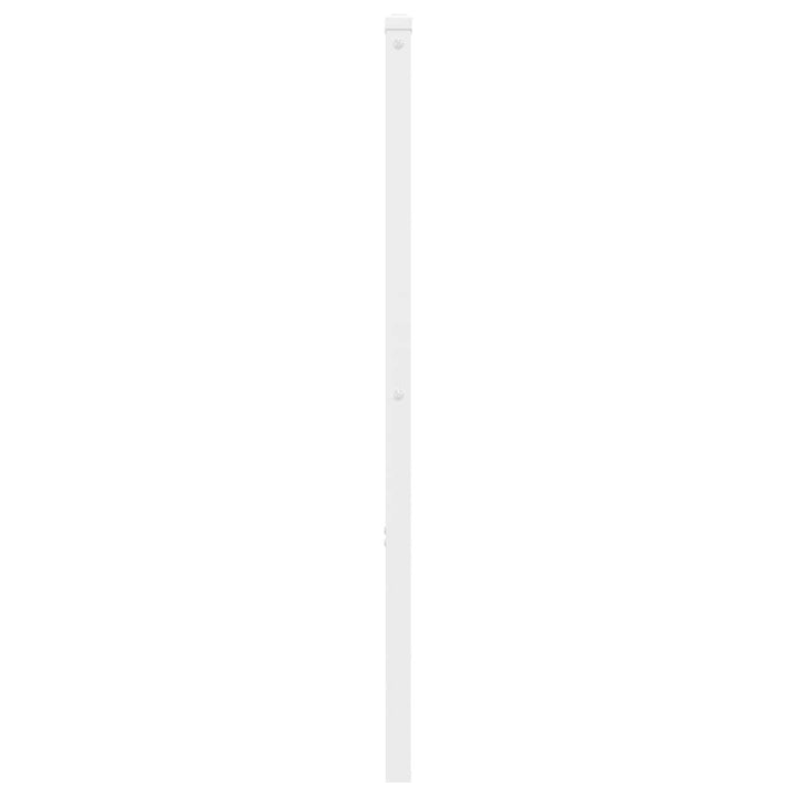 udskiftningsgavl 180 cm metal hvid