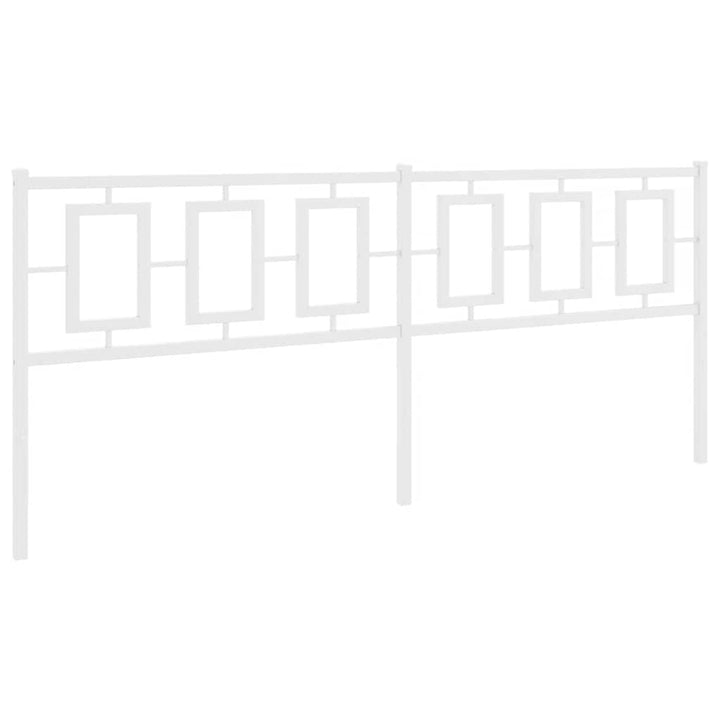 udskiftningsgavl 193 cm metal hvid