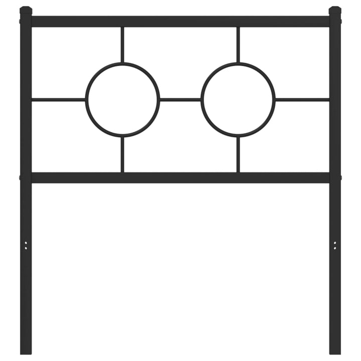 udskiftningsgavl 75 cm metal sort