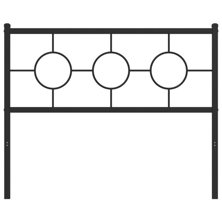 udskiftningsgavl 107 cm metal sort