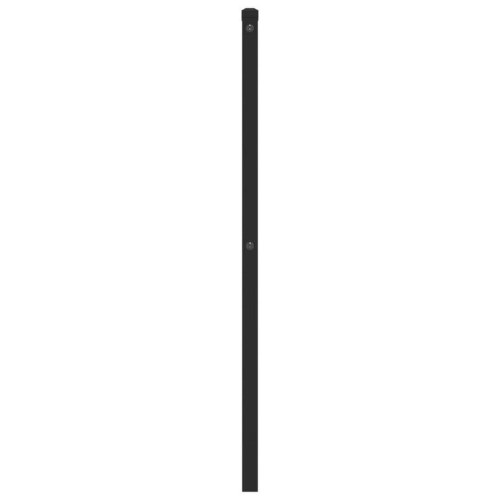 udskiftningsgavl 107 cm metal sort