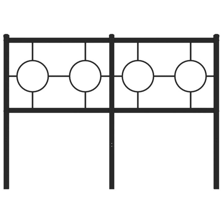 udskiftningsgavl 120 cm metal sort