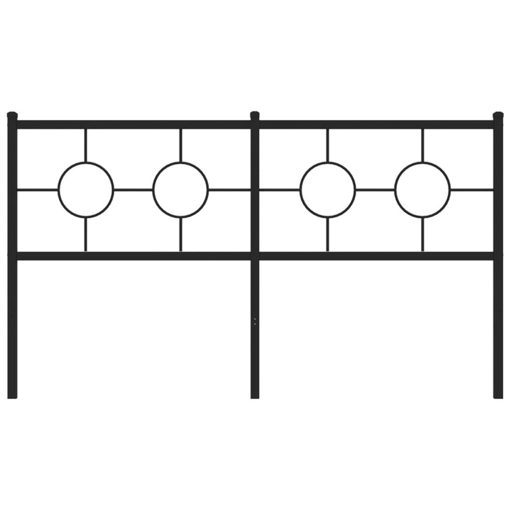 udskiftningsgavl 150 cm metal sort