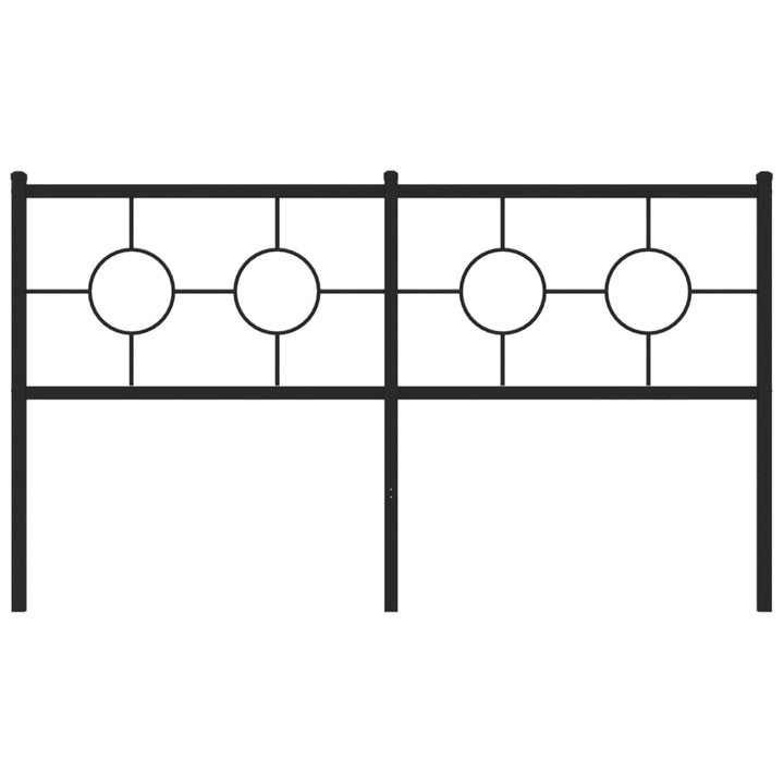 udskiftningsgavl 160 cm metal sort