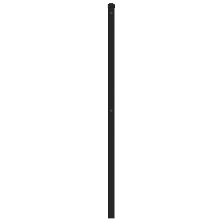 udskiftningsgavl 160 cm metal sort