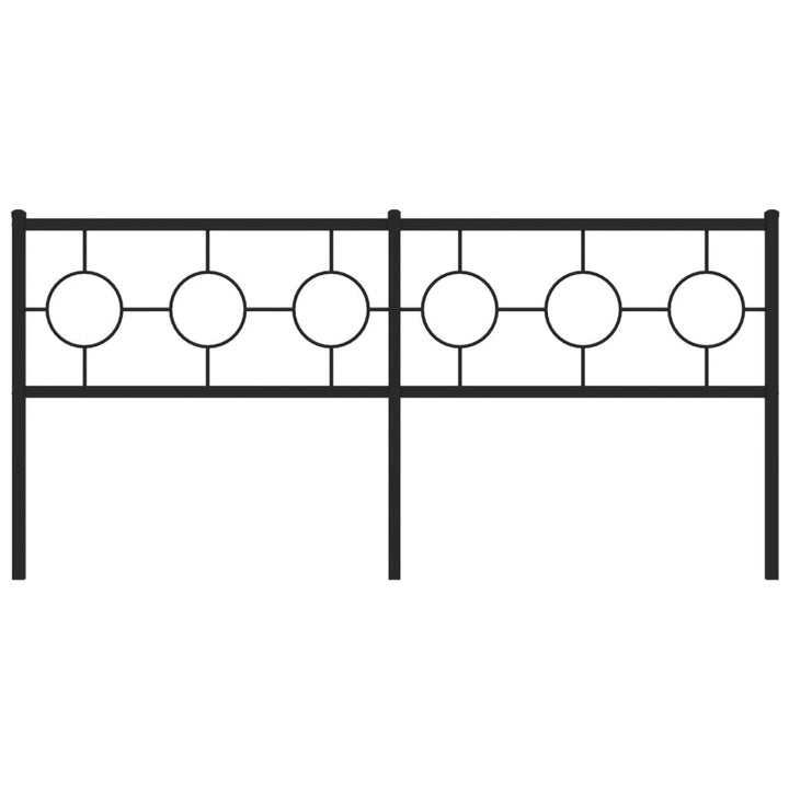 udskiftningsgavl 180 cm metal sort