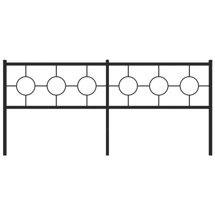 udskiftningsgavl 193 cm metal sort
