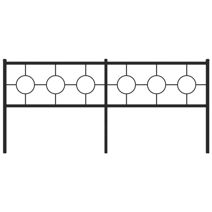 udskiftningsgavl 200 cm metal sort