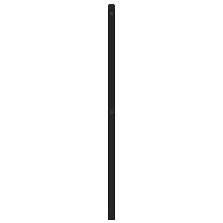 udskiftningsgavl 200 cm metal sort