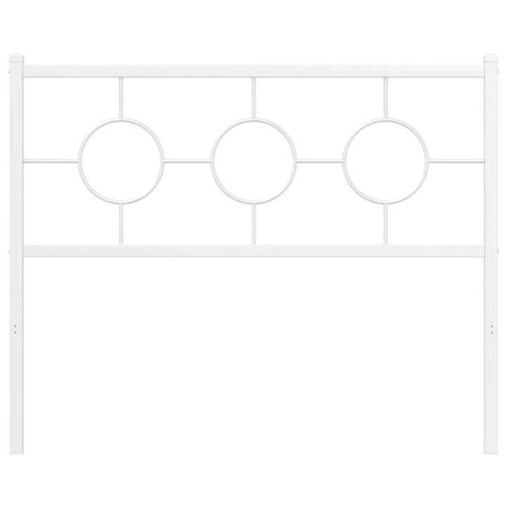 udskiftningsgavl 107 cm metal hvid
