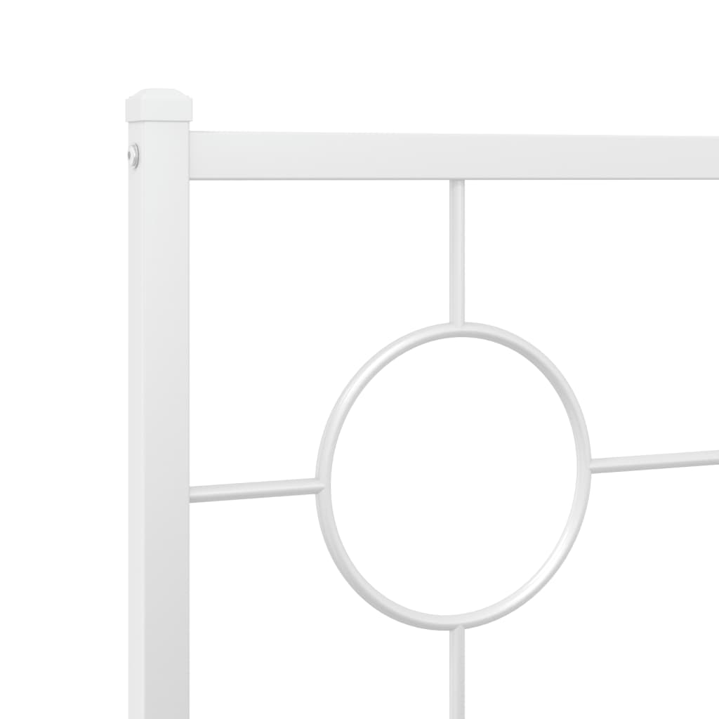 udskiftningsgavl 107 cm metal hvid
