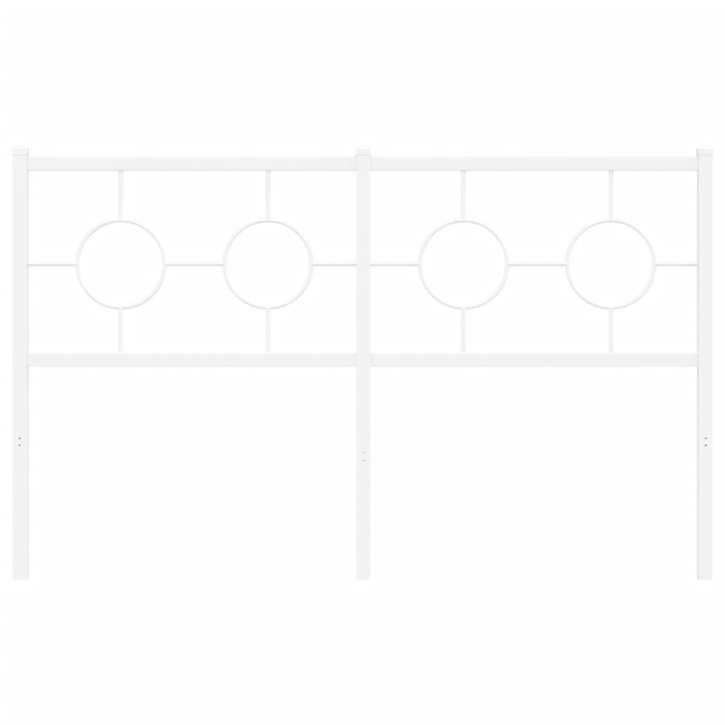 udskiftningsgavl 140 cm metal hvid