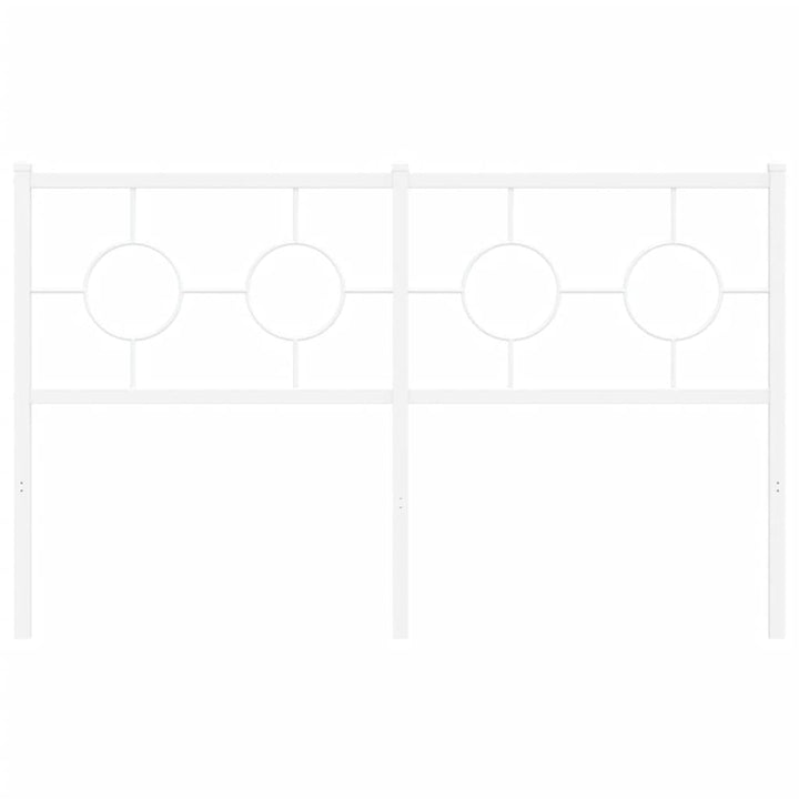 udskiftningsgavl 140 cm metal hvid