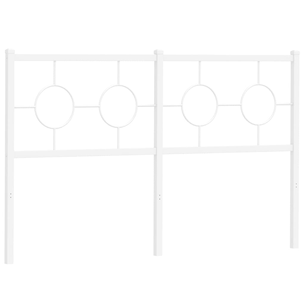 udskiftningsgavl 140 cm metal hvid