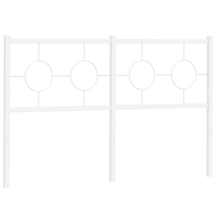 udskiftningsgavl 140 cm metal hvid