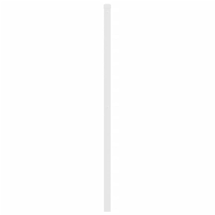 udskiftningsgavl 140 cm metal hvid