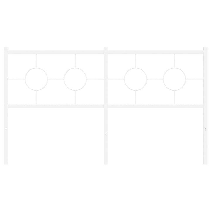 udskiftningsgavl 160 cm metal hvid