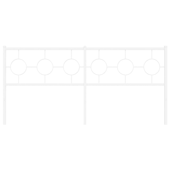 udskiftningsgavl 180 cm metal hvid