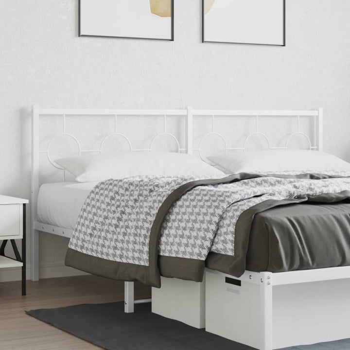 udskiftningsgavl 180 cm metal hvid