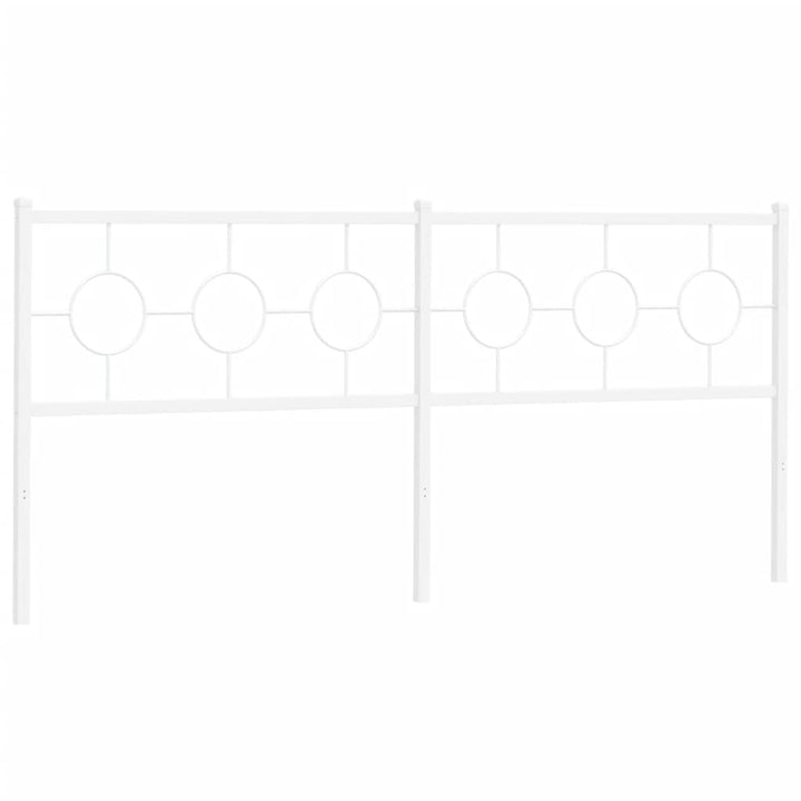 udskiftningsgavl 193 cm metal hvid