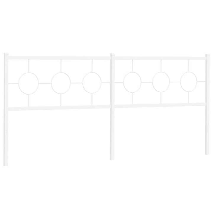 udskiftningsgavl 200 cm metal hvid