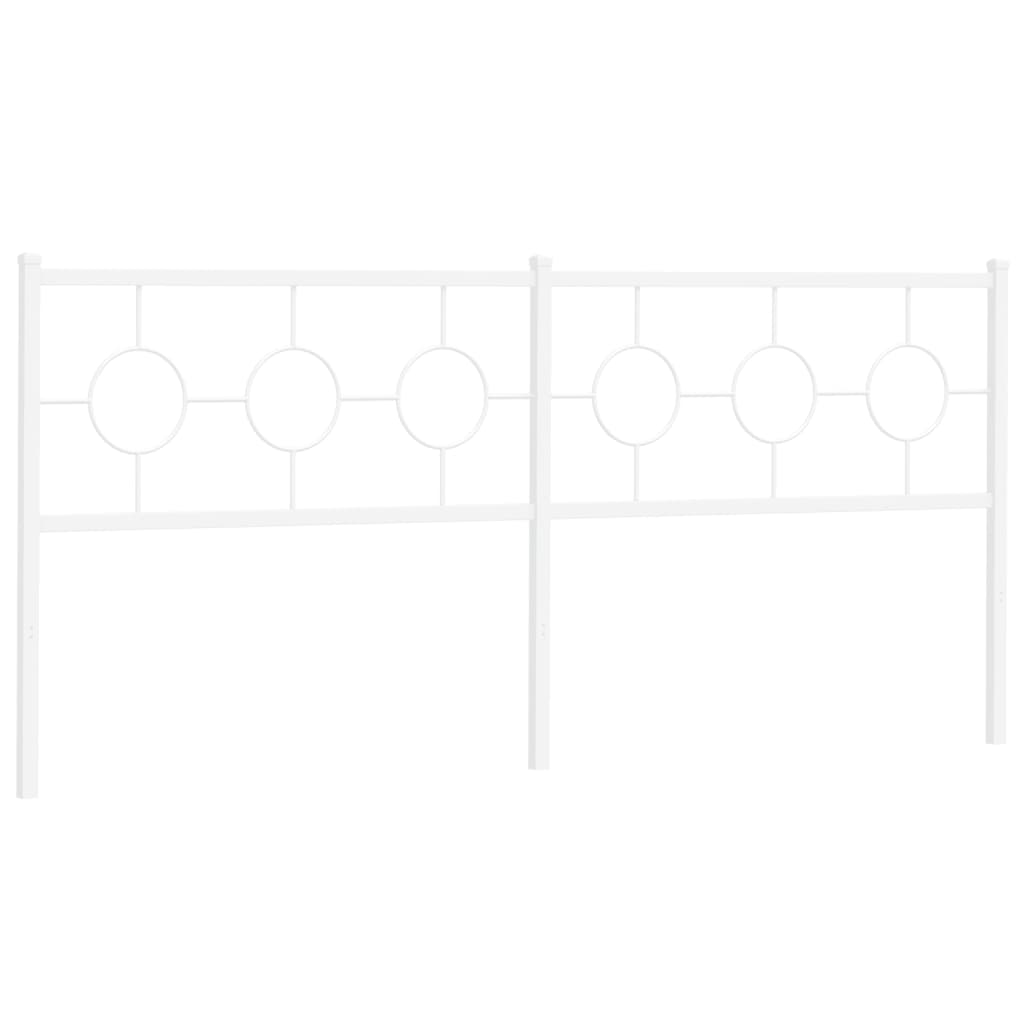 udskiftningsgavl 200 cm metal hvid