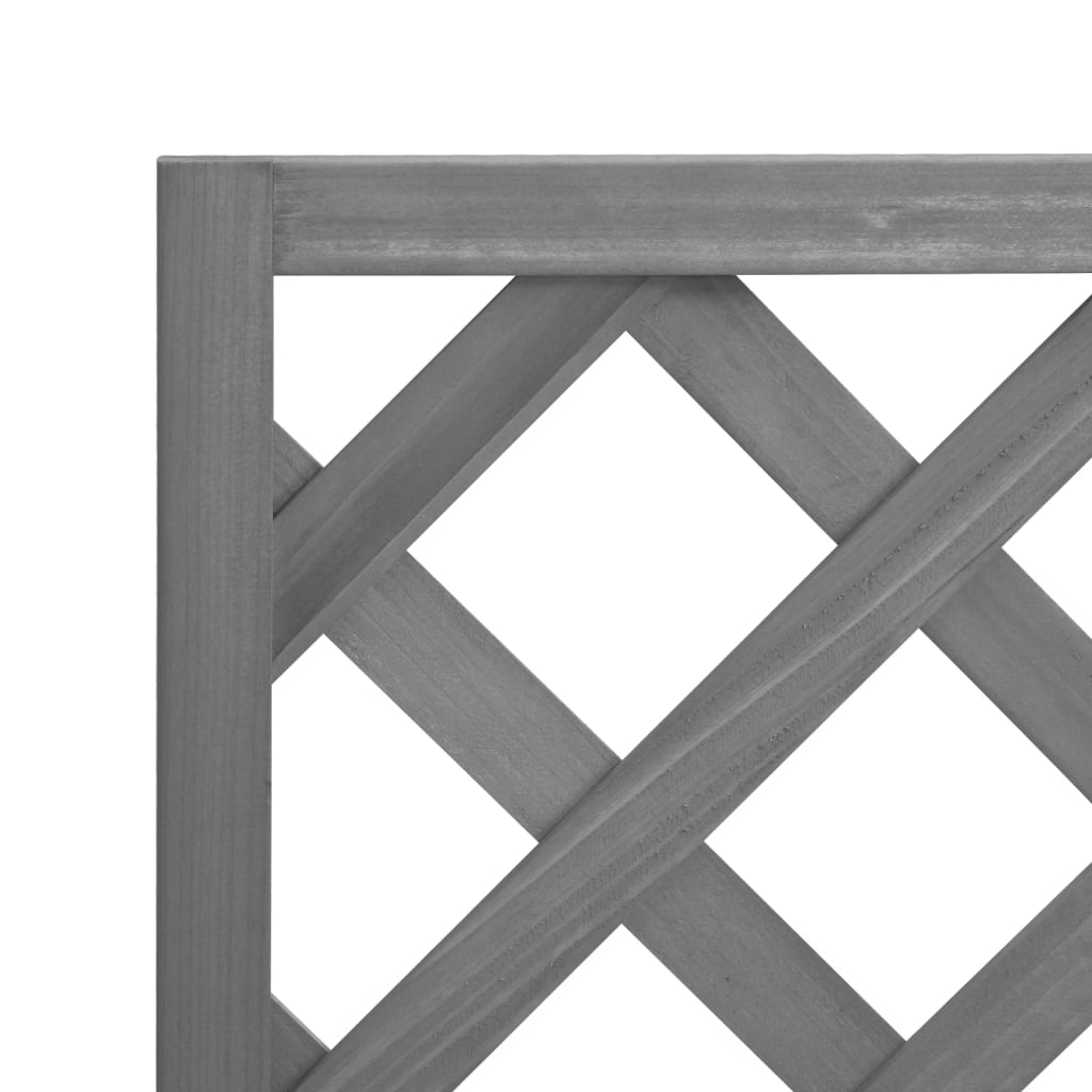 plantekasse med espalier massivt grantræ grå