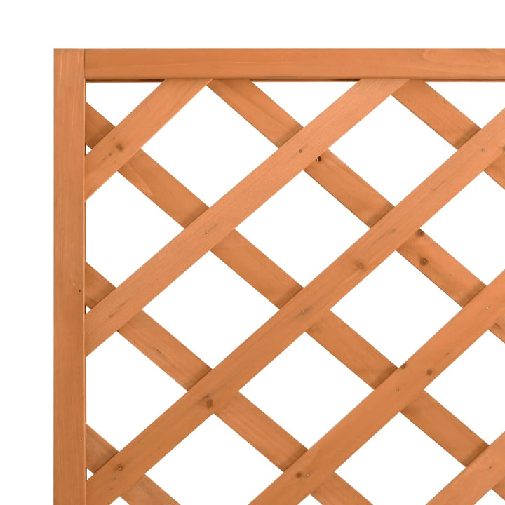 plantekasse med espalier massivt grantræ brun