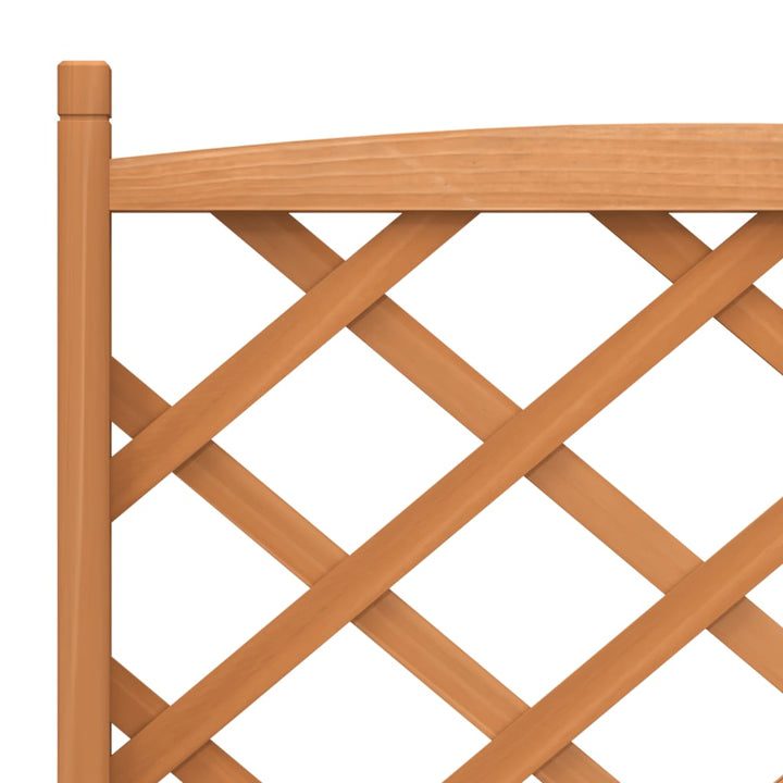 plantekasse med espalier massivt grantræ brun