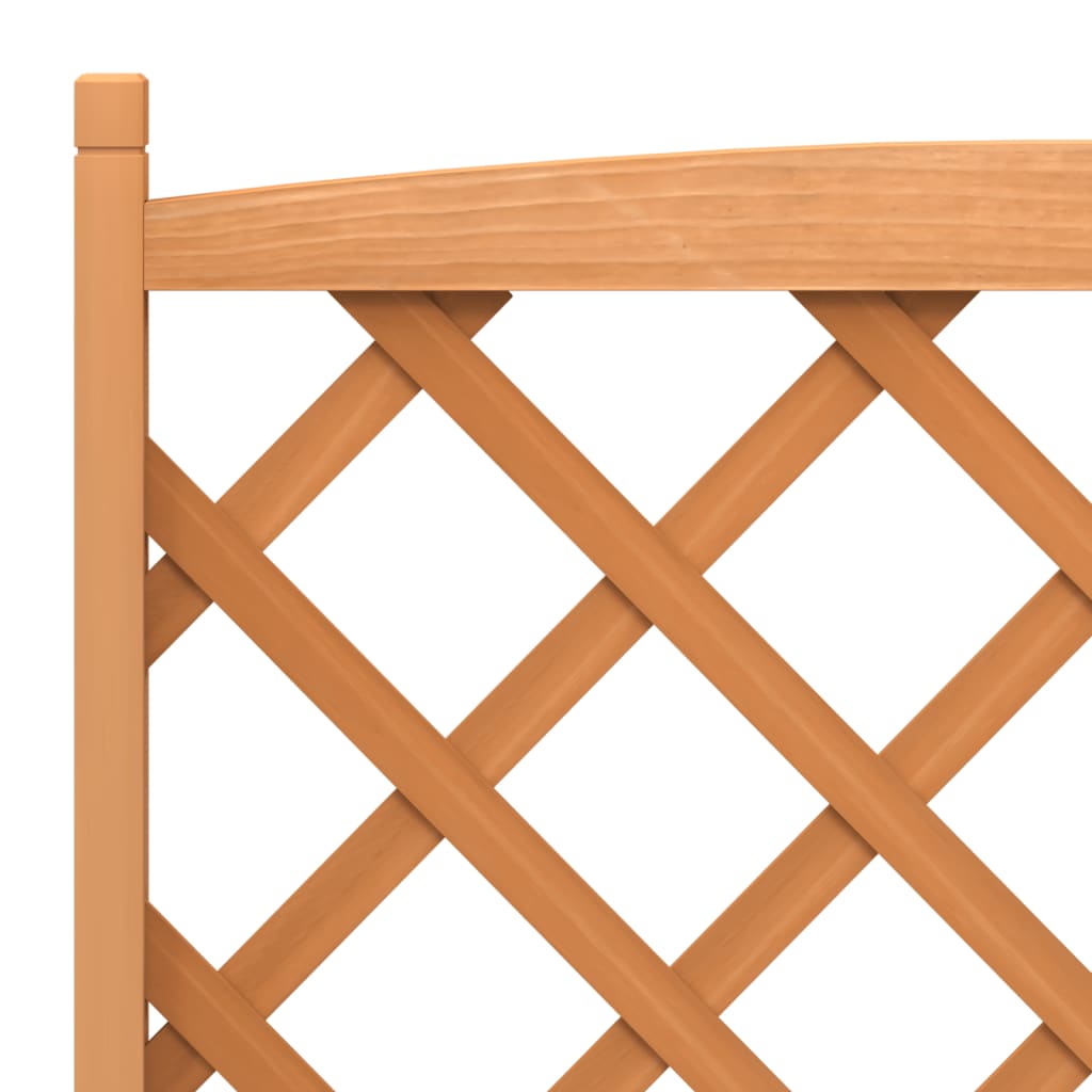 plantekasse med espalier massivt grantræ brun
