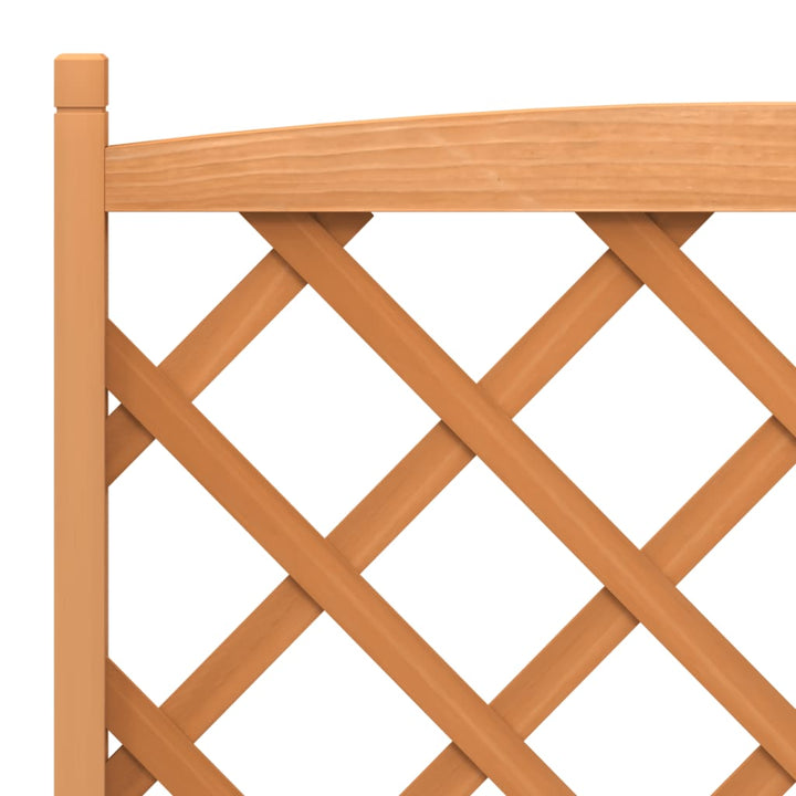plantekasse med espalier massivt grantræ brun