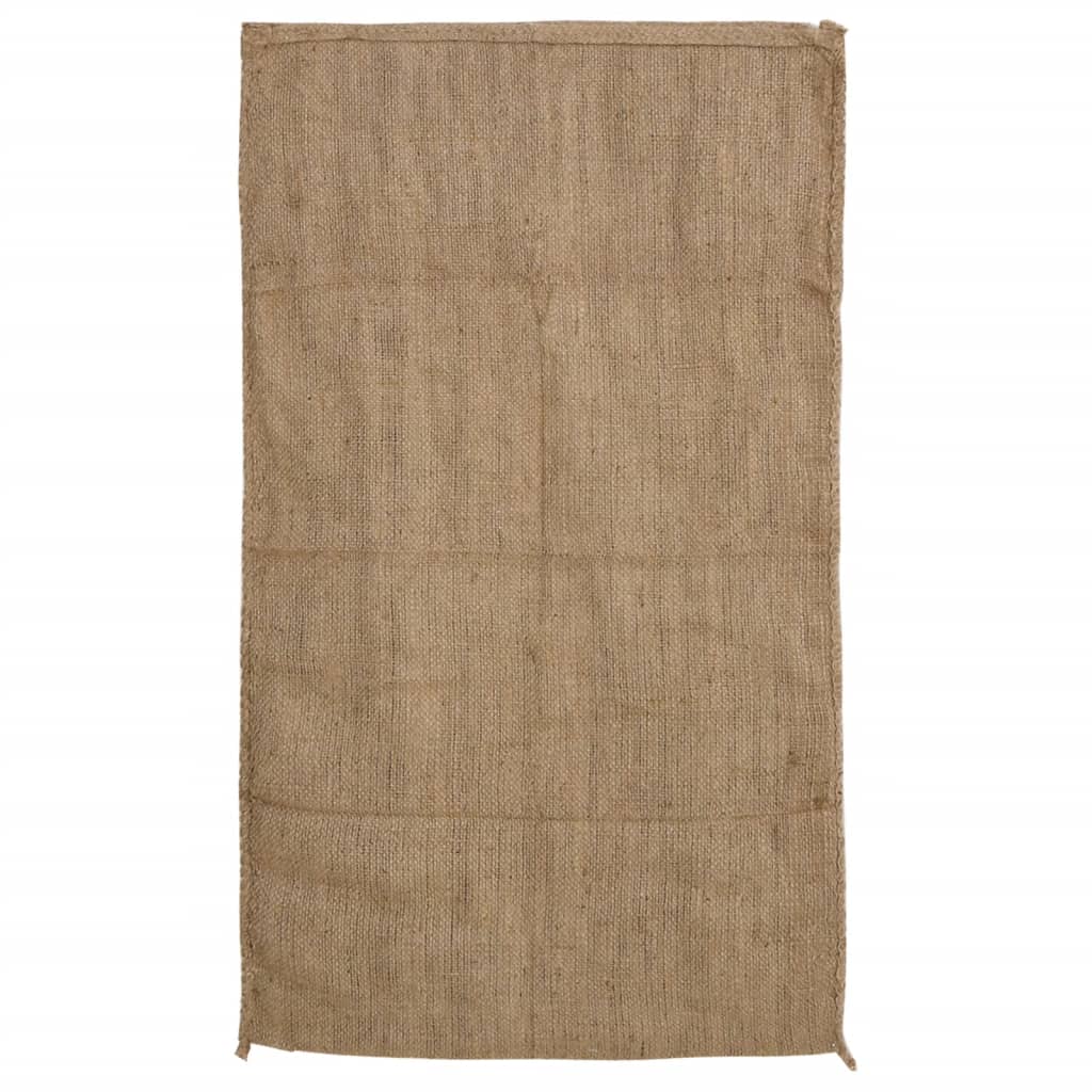 jutesække 10 stk. 60x105 cm 100 % jute 340 g/m2