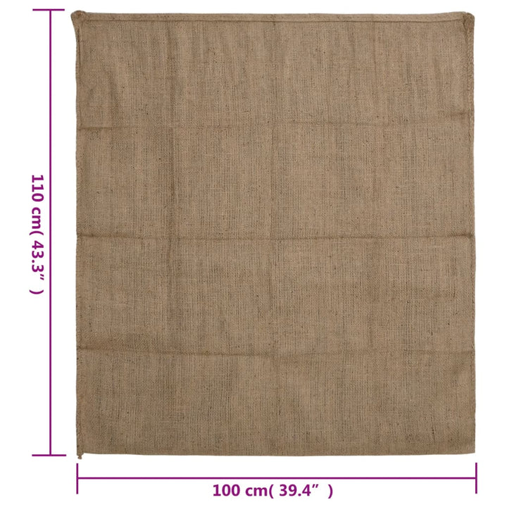 jutesække 10 stk. 100x110 cm 100% jute 340 gsm