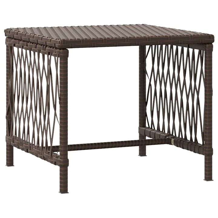 Solstol 3 pcs Brun og Creme Hvid 200 x 55 x 92 cm polyrattan