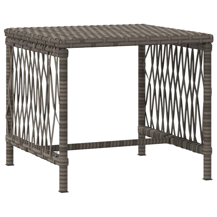 Solstol 3 pcs Grå og Marineblå 200 x 55 x 92 cm polyrattan