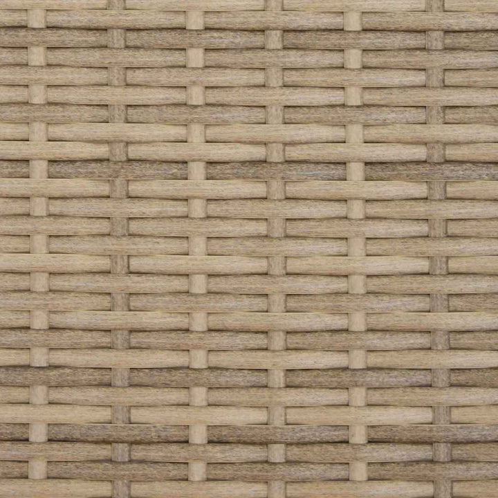 solseng med baldakin og hynder polyrattan beige